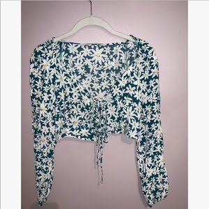 Floral crop top